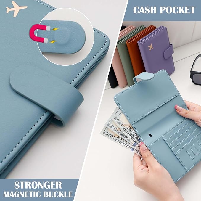 Melsbrinna Premium Leather Passport Holder Covers Case, Waterproof Rfid - Image 5