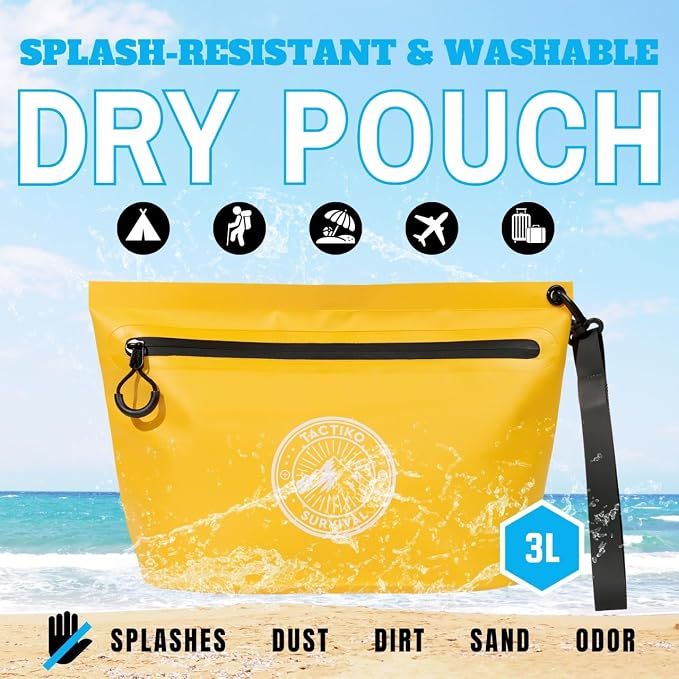 3-Pack Tactiko Heavy-Duty Splash Water Resistant Zipper Pouches - Image 2
