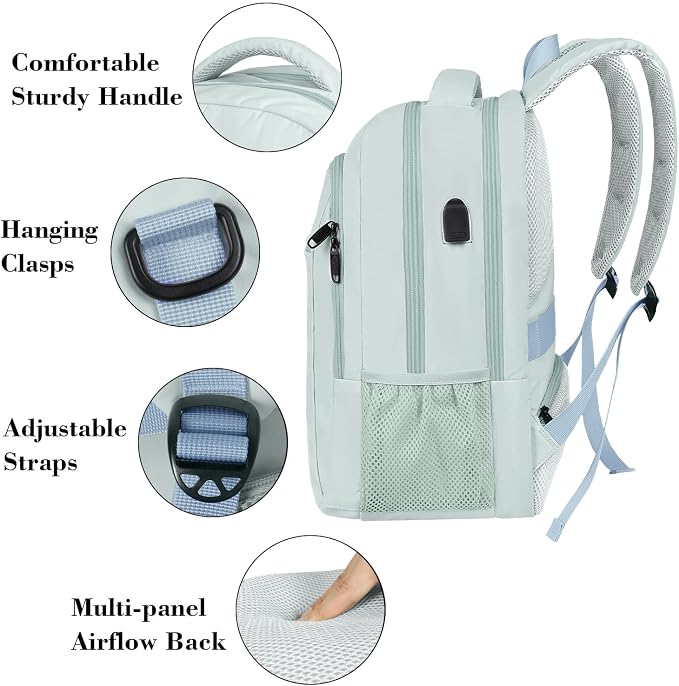 MATEIN Travel Laptop Backpack, Lightweight Anti Theft School Bookbag - Image 5