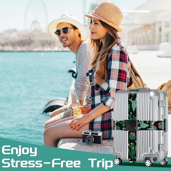 Slohif Luggage Straps for Suitcases Travel Belt Accessories Luggage Connector - Image 7