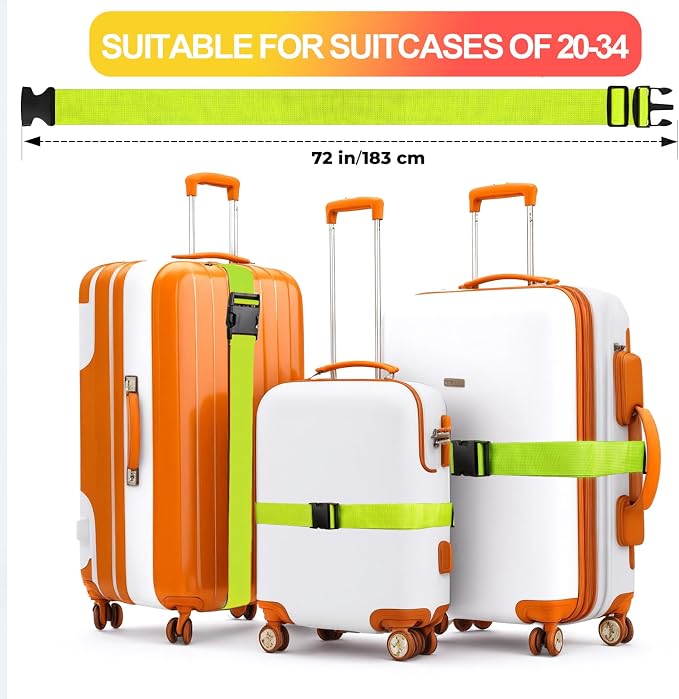 Luggage Straps for Suitcases TSA Approved, Travel Belt Suitcase Belt, Suitcase - Image 3