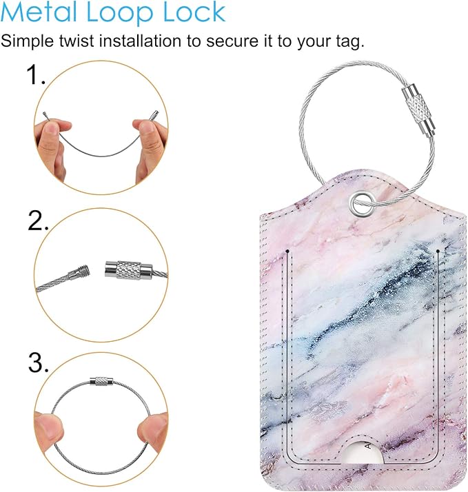Fintie Luggage Tags, Privacy Cover ID Label - Image 2