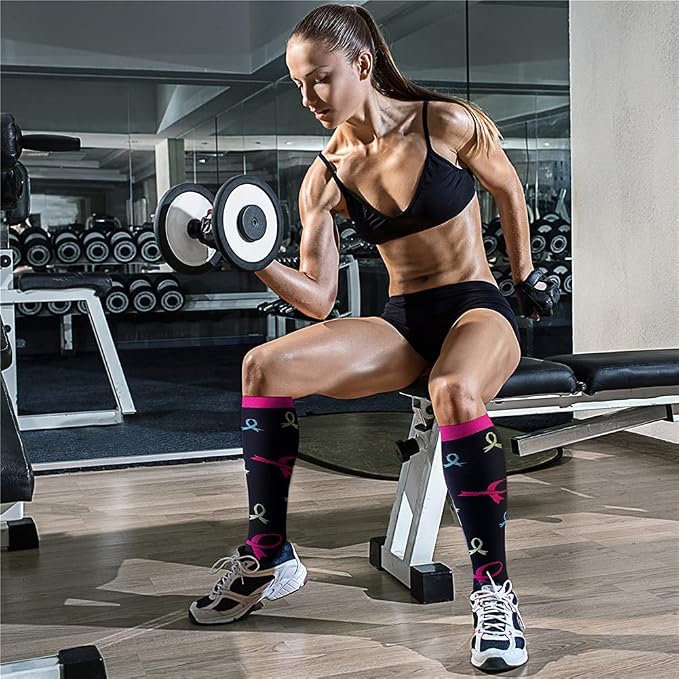 CHARMKING Compression Socks for Women & Men Circulation 15-20 mmHg is Best - Image 3