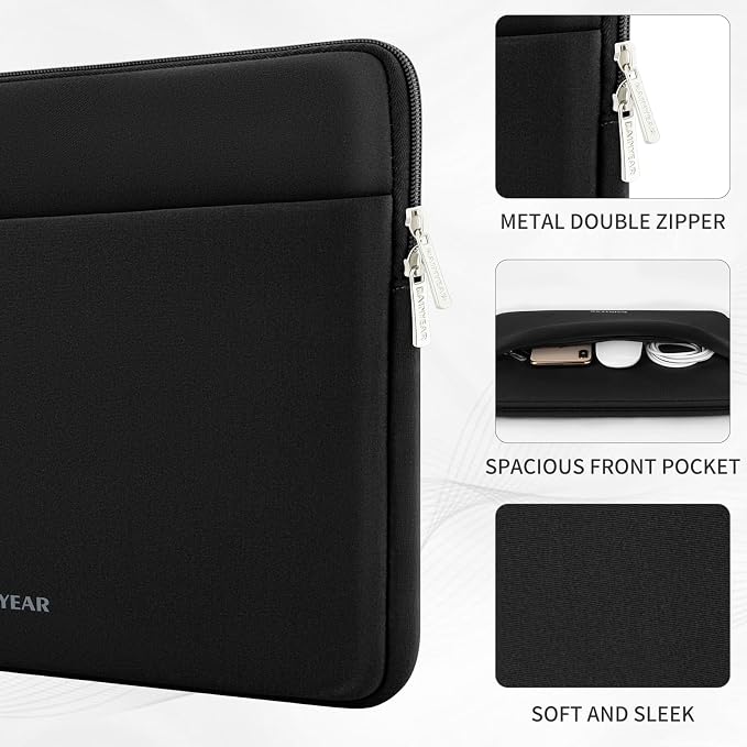 RAINYEAR Laptop Sleeve Case 15 16 Inch, Protective Portable Case - Image 2