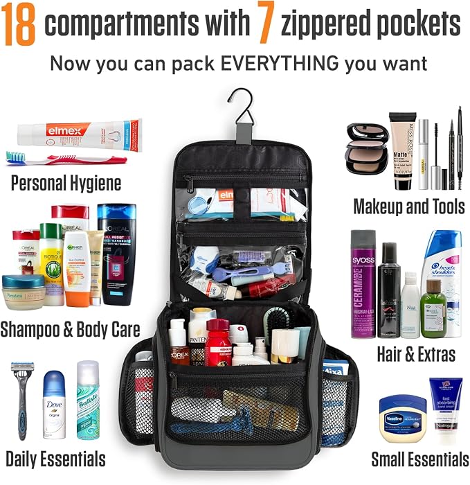 VENTURE 4TH Hanging Travel Toiletry Bag - Image 3