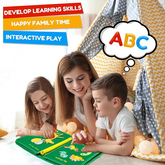 Qizfun Busy Board Book Montessori Toys - Image 6