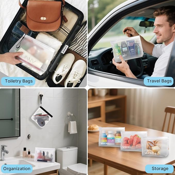 TSA Approved Toiletry Bags 6 Pack - Image 3