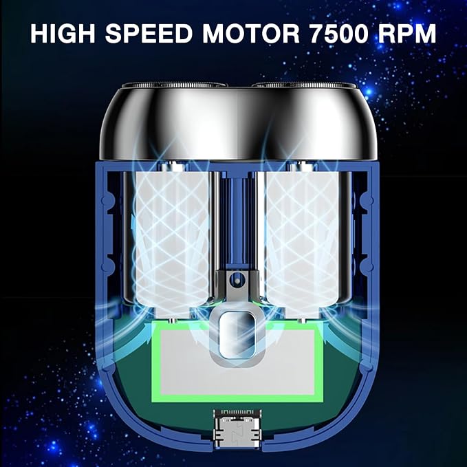 2025 New Model Mini Dual-Head Electric Shaver, Electric Mini Portable Razor - Image 7