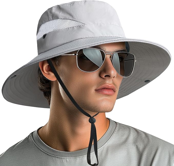 NPQQUAN Ponytail Sun Bucket Hats by NPQQUAN