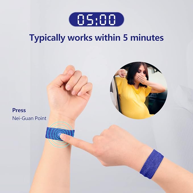 Cozyhealth Motion Sickness Wristband, Anti-Nausea Acupressure Wrist Band - Image 4