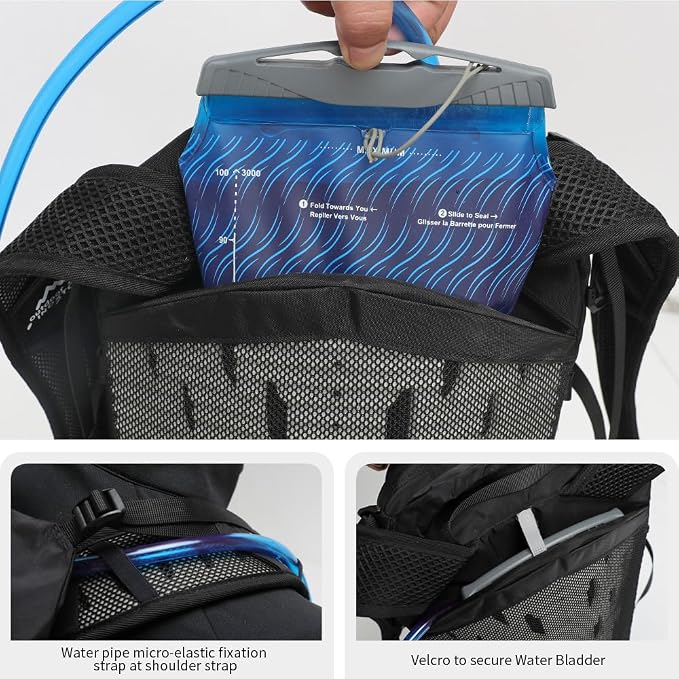 Hiking Hydration Backpack with 3l Water Bladder - Image 6