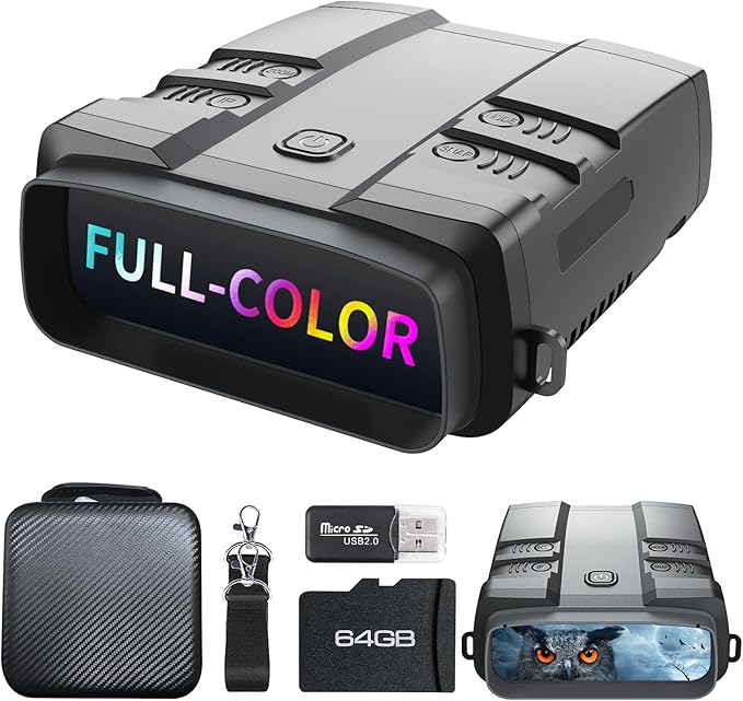 Night Vision Goggles, True 4K Full-Color Night Vision Binoculars, Built-in by VABSCE