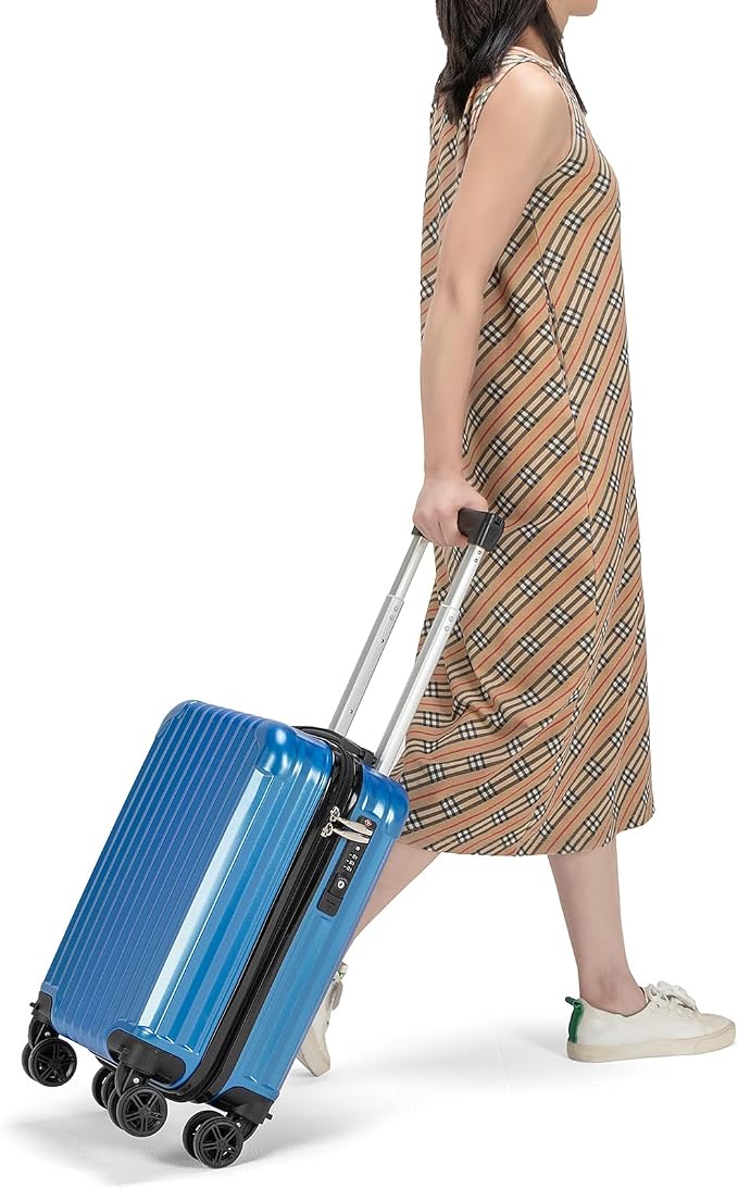 Personal Item Suitcase 18x14x8 Inches Hardside Built In TSA Lock & USB Port - Image 6
