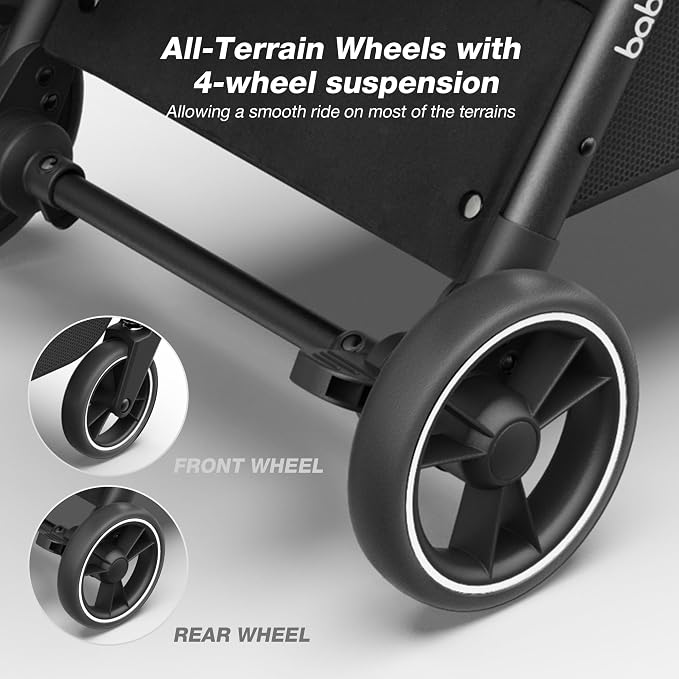Travel Stroller, Overhead-Friendly Compact Baby Stroller, Self-Folding Toddler - Image 5