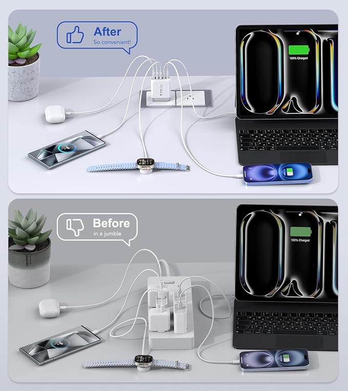 50W USB C Wall Charger Block, Galaxy S24/S23 - Image 6
