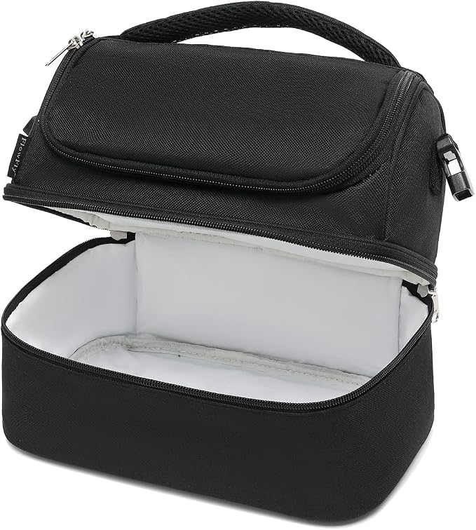 FlowFly Double Decker Cooler Insulated Lunch Bag Large Tote - Image 8
