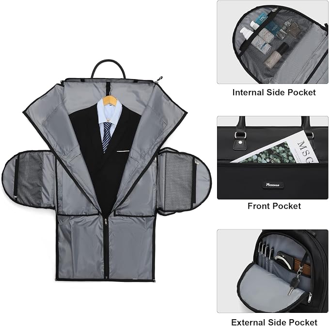 Modoker Rolling Garment Bags, Large Garment Duffle Bag - Image 4