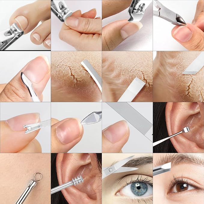Manicure Set Professional Nail Clippers Pedicure Kit - Image 7