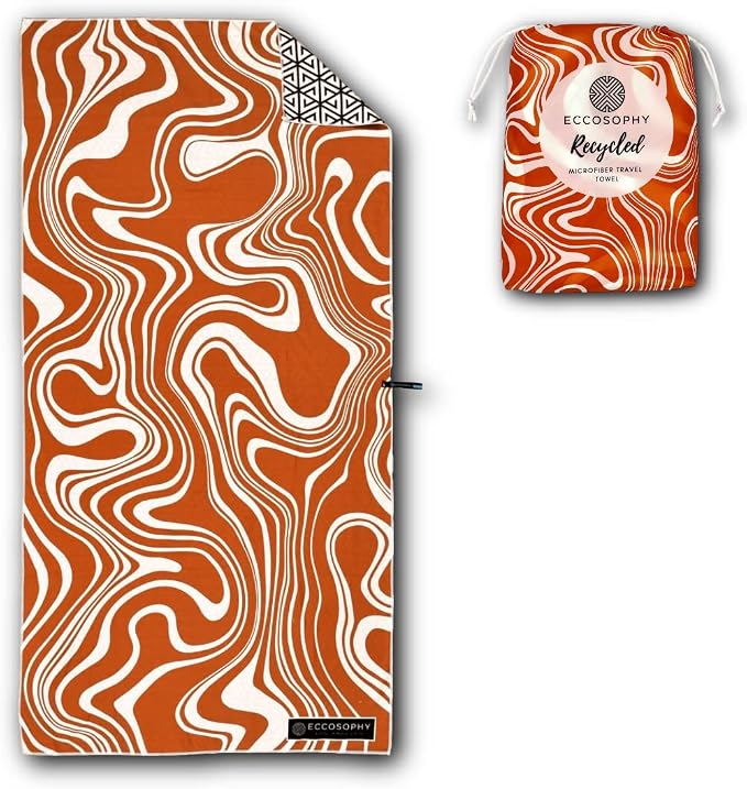 ECCOSOPHY Microfiber Beach Towel by ECCOSOPHY