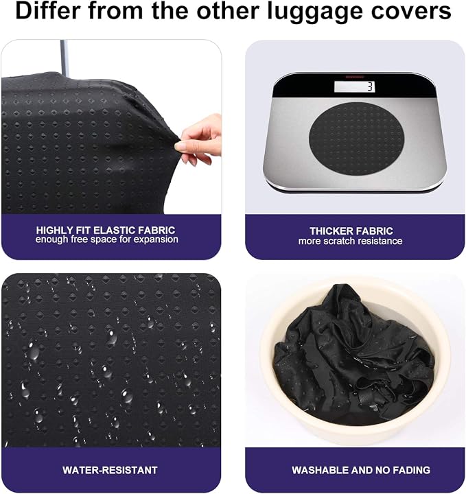 7-Mi Travel Suitcase Protector elastic sleeve Cover 19"-20" Anti-Scratch - Image 5