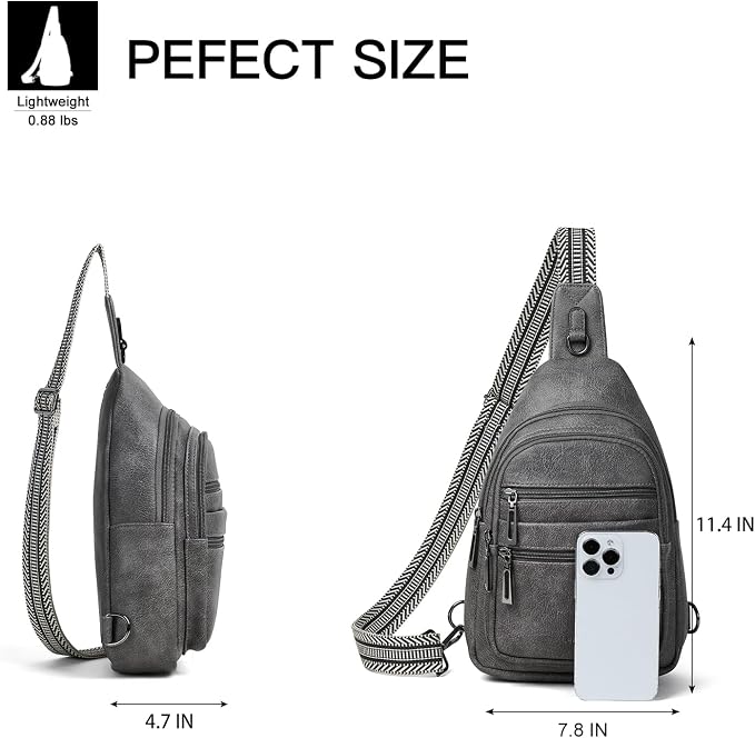 Sling Bag for Women Crossbody Bags Sling Purse Cross Body Backpack Vegan - Image 3