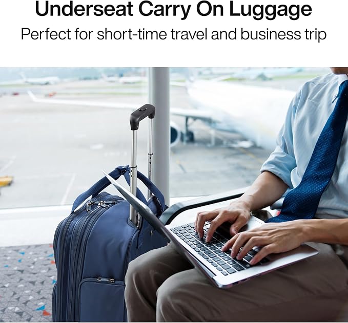 Hanke Softside Expandable Underseat Carry On Luggage - Image 8