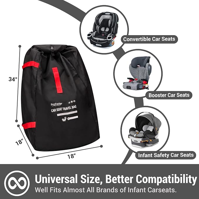 Car Seat Travel Bag Backpack for Air Travel - Image 2