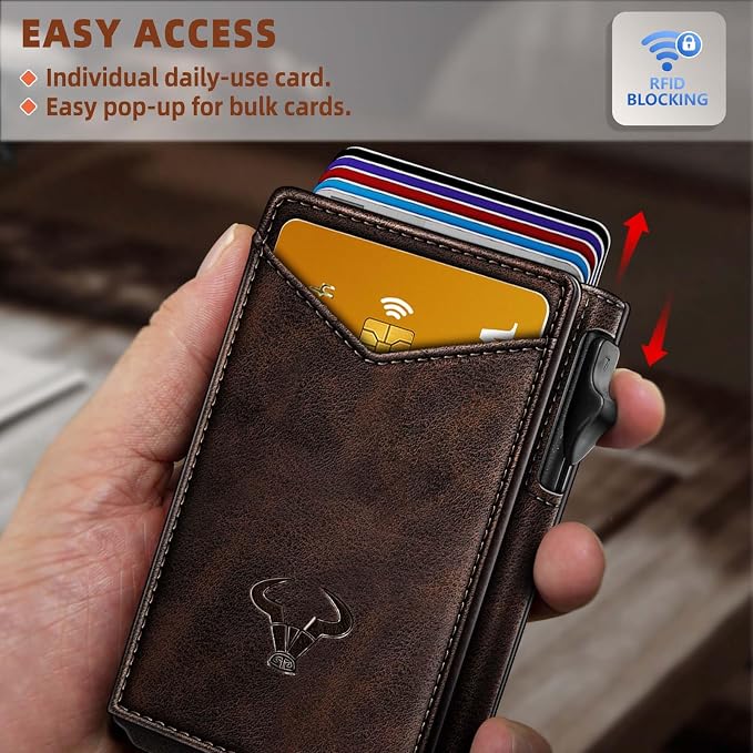 BULLIANT Men Wallet, Money Clip Wallet Slim - Image 4