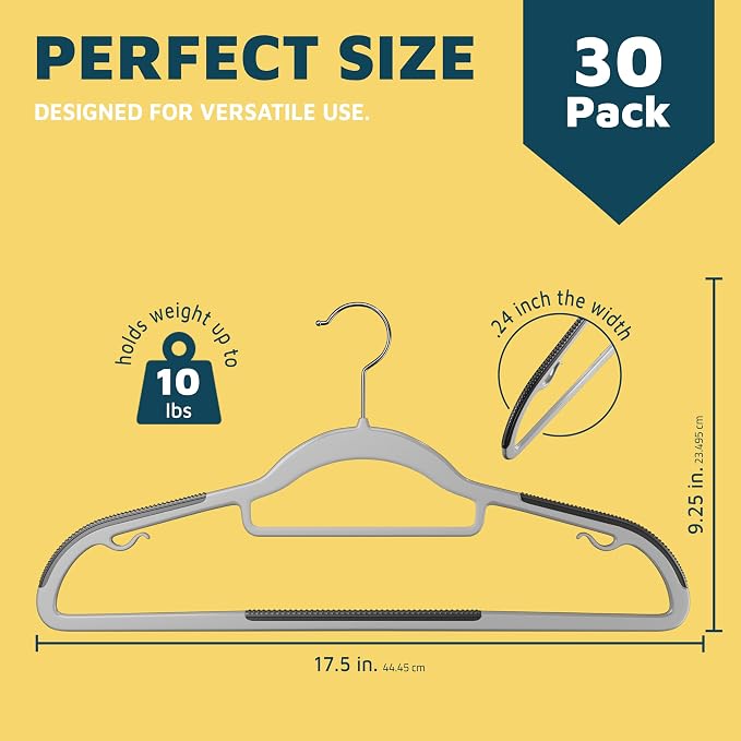 Lifemaster Plastic Clothes Hanger Set - Image 2