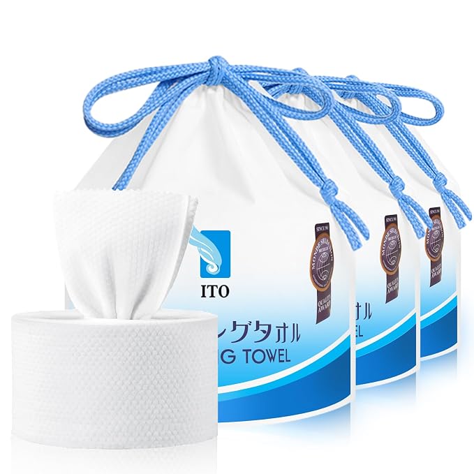ITO Disposable Face Towel, Ultra-Soft 1-Second Quick-Dry Face Towels, Gentle by ITO