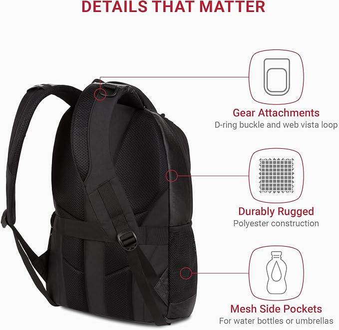 SwissGear Cecil 5505 Laptop Backpack - Image 3