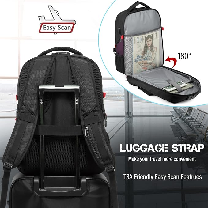 LOVEVOOK Travel Laptop Backpack Waterproof Anti Theft Backpack - Image 6