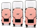 3PCS Clear PVC Suitcase Cover Protectors Transparent Luggage Covers Waterproof by FABULWAY
