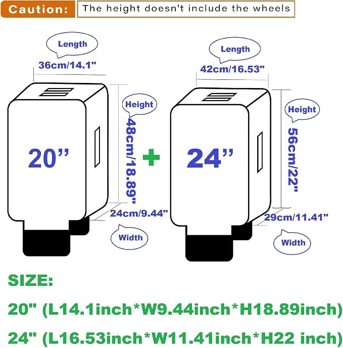 2pcs Clear PVC Suitcase Covers Protectors Transparent Luggage Cover Waterproof - Image 2
