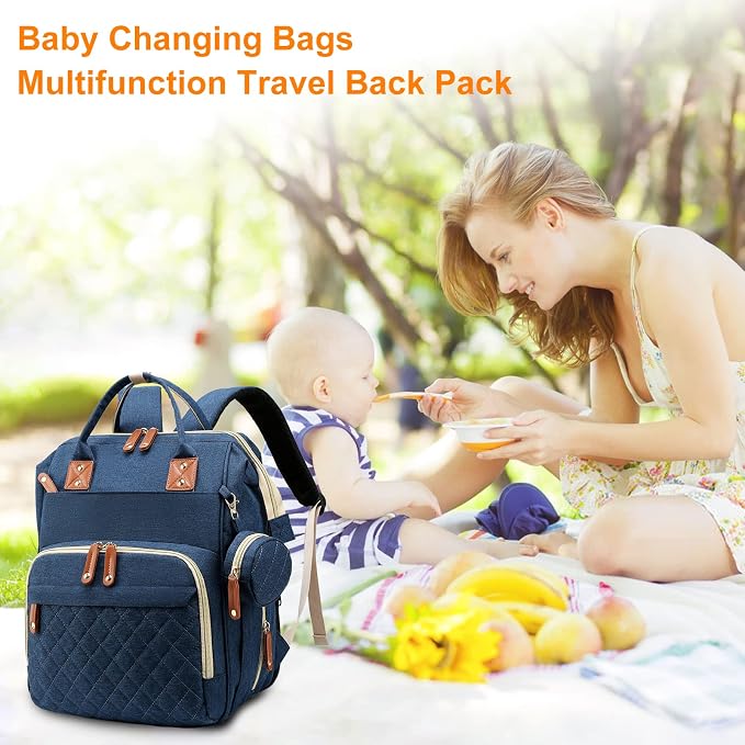 Diaper Bag, Backpack with Changing Station, Waterproof Baby Bag - Image 6