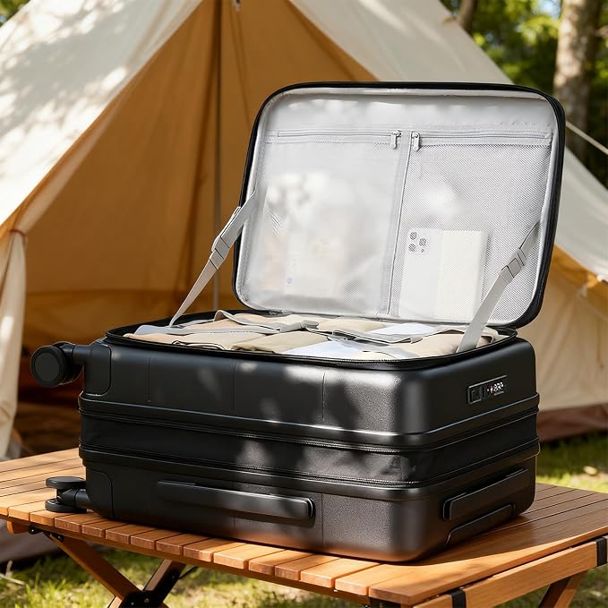 Hanke Hardside Expandable Carry On Luggage, 20 Inch Top Opening Trunk Luggages - Image 8