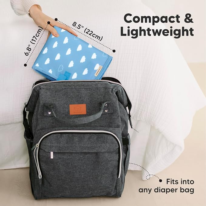 KeaBabies Portable Diaper Changing Pad, Easy Wipe Clean - Image 2