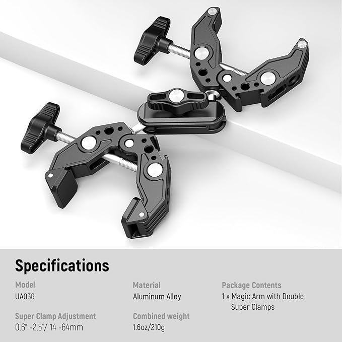 NEEWER Double Super Clamp Camera Mount - Image 7