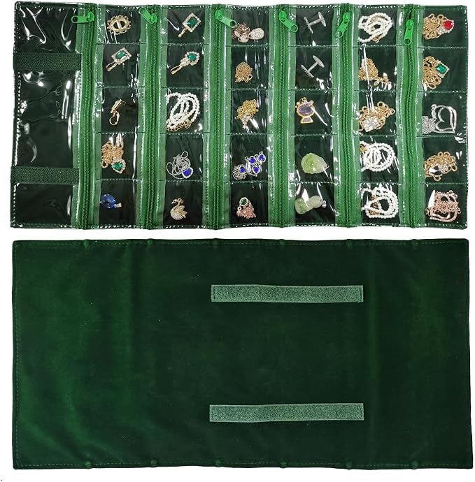 Travel Jewelry Roll Bag Portable Organizer Pouch - Image 5