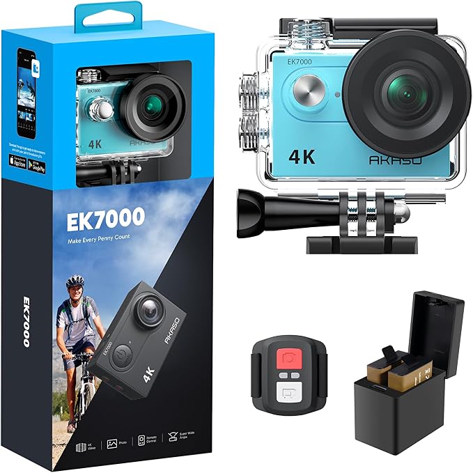 AKASO EK7000 4K30FPS 20MP WiFi Action Camera by AKASO