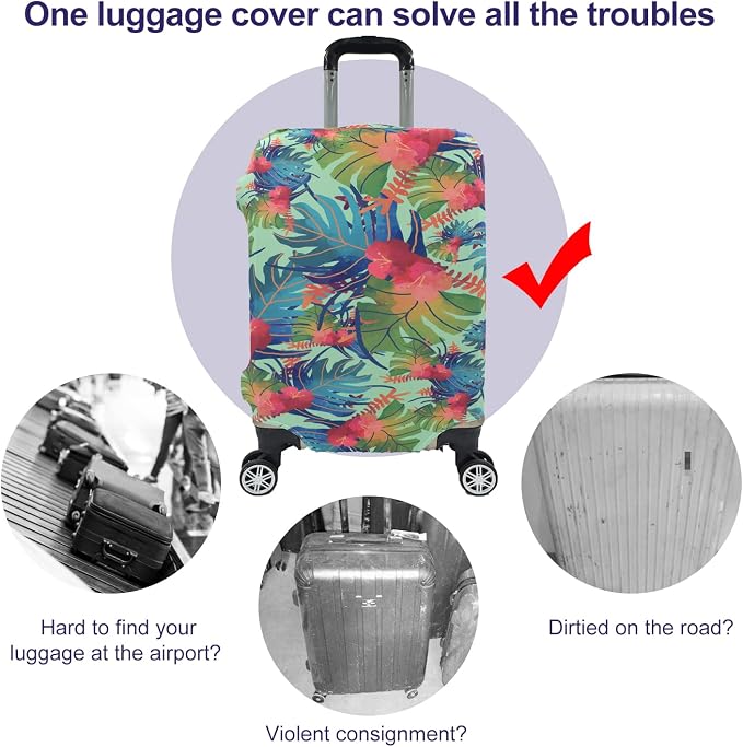 Travel Luggage Cover, Suitcase Protector Bag Fits 19-20 Inch Luggage - Image 4