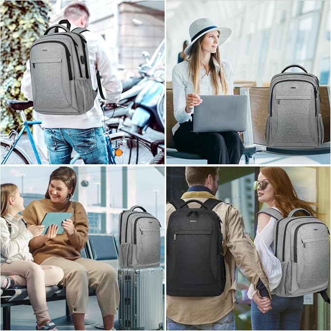 Voova Travel Laptop Backpack, Business Work Laptop Backpack - Image 7