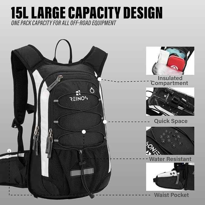 Hydration Pack Backpack with 3L Water Bladder - Image 2