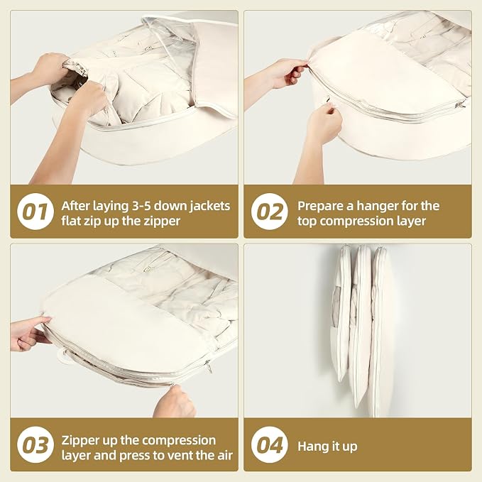 2 Packs Space Saving Garment Bag - Image 4