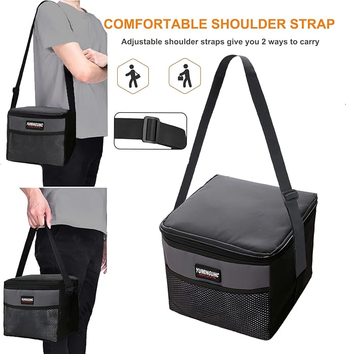 6 Can/5L Lunch Bag for Women Men Portable Lunch Box Small Cooler Bag Soft - Image 6