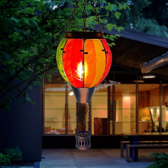 Colorful Hot Air Balloon Solar Lantern - Image 5