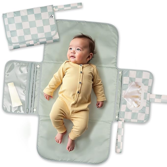 Tiny Twinkle Portable Diaper Changing Pad-Foldable Waterproof Changing by TinyTwinkle