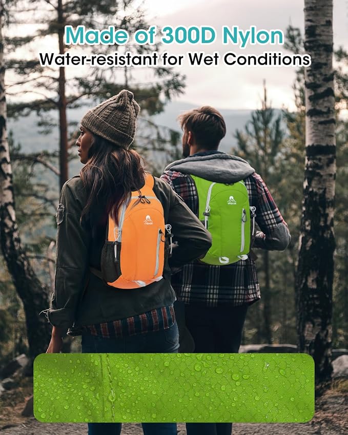 Small Hiking Backpack with Front Phone Holder, Packable Back pack with Chest - Image 6