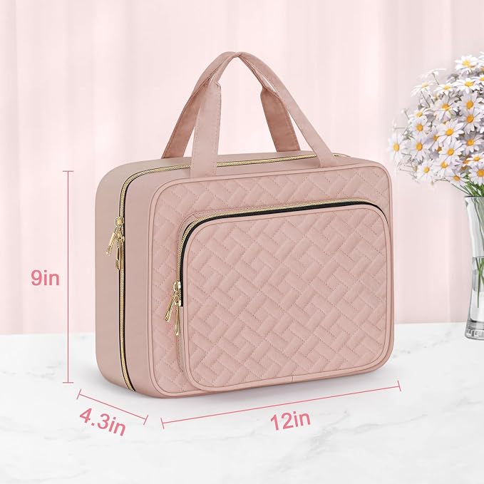 Wedama Toiletry Bag for Women, Large Cosmetic Travel Bag, Hanging Toiletry Bag - Image 5