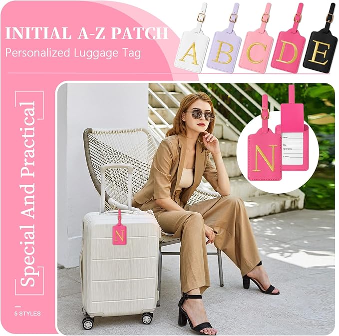Personalized Initial Luggage Tags - Image 6